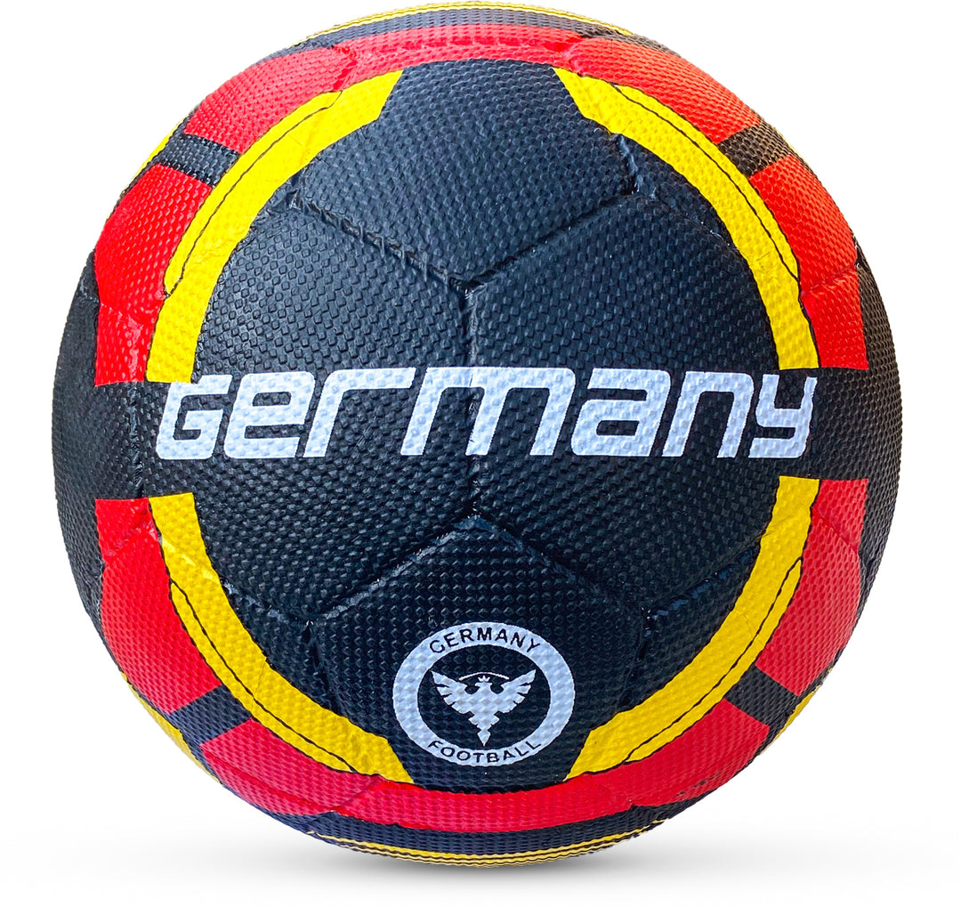 Germany Rubber Moulded Football - Size: 5 (Pack of 1 | Red | Black)