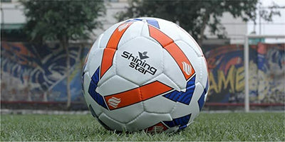 Shining Star Rubber Football | Size 5 | (Multicolour | Soccer)