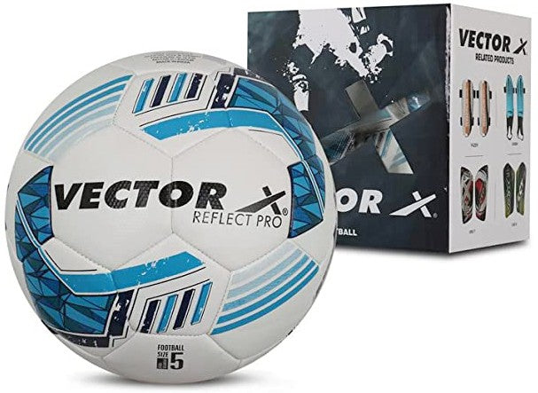 Reflect Pro Football - Size: 5 (Pack of 1)(White-Blue-Black)