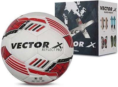 Reflect Pro Football - Size: 5 (Pack of 1)(White-Red-Black)