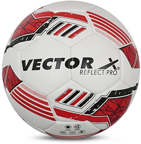 Reflect Pro Football - Size: 5 (Pack of 1)(White-Red-Black)