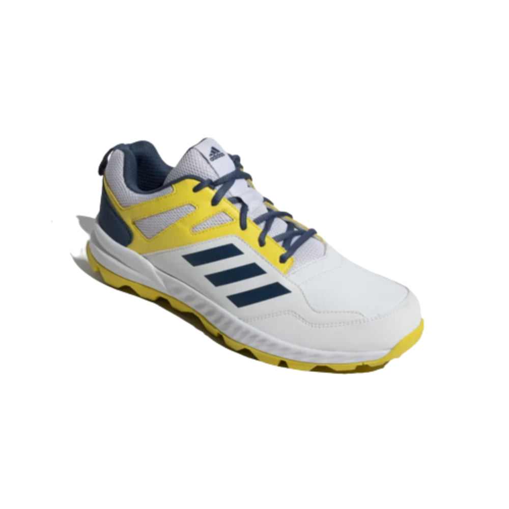 Men's Cririse V2 Cricket Shoe (Cloud White/Wonder Steel/Impact Yellow)