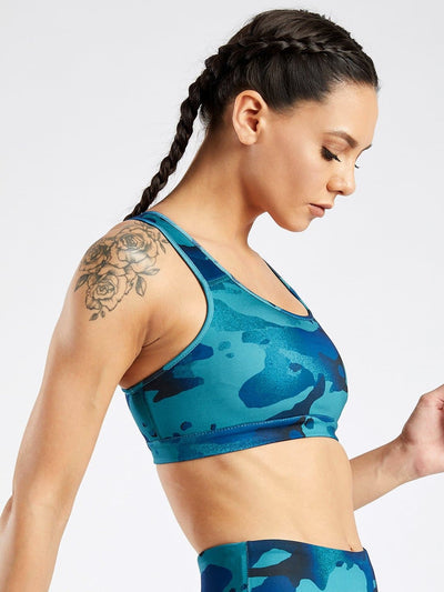 Essential Camo Printed Sports Bra #6