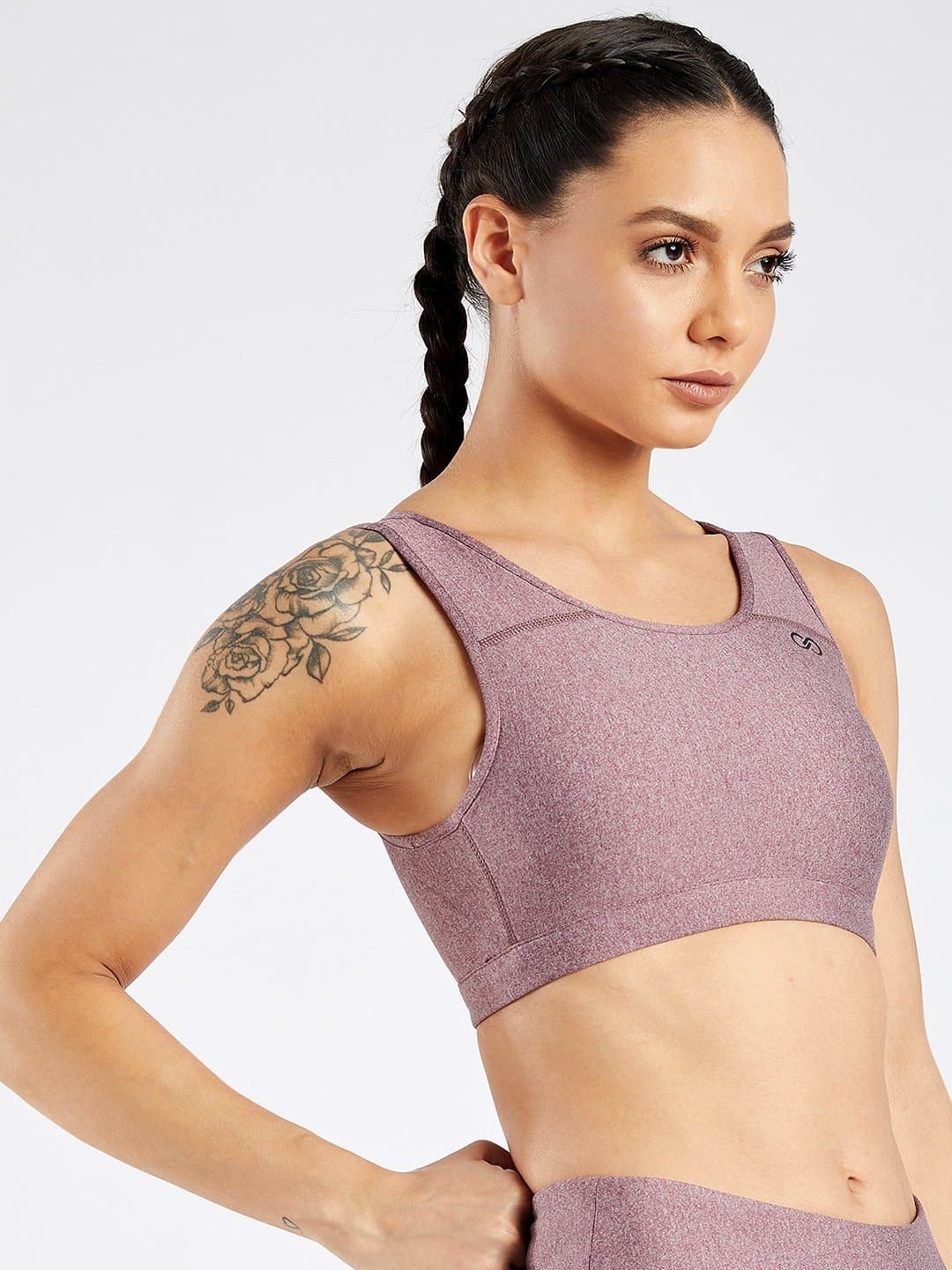 Maxtreme Pace Mellow Rose High Neck Sports Bra