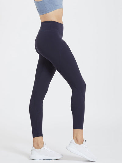 Creeluxe Graceful Navy Blue Ankle Length Leggings