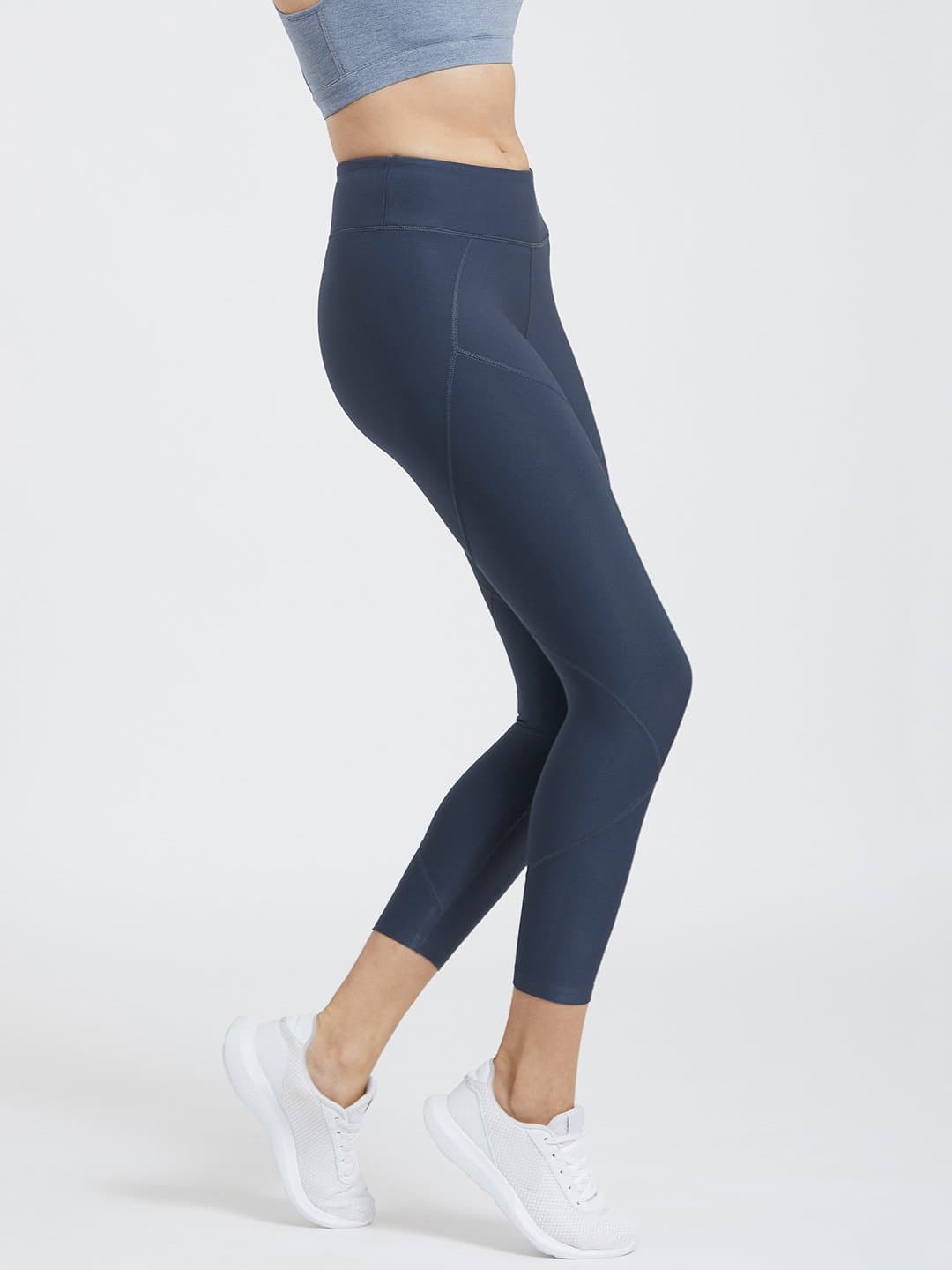 Creeluxe Graceful Pacific Blue Ankle Length Leggings