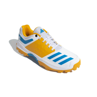 Men's Crinu 23 Cricket Shoe (Cloud White/Pulse Blue/Preloved Yellow)