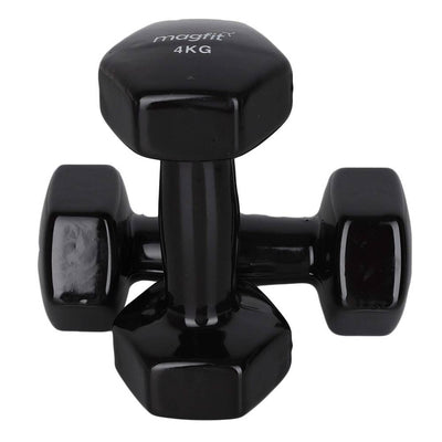 Magfit Vinyl Dumbbell (4 kg) Black