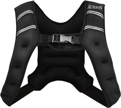Aurion by 10Club Durable Effective Body Weighted Vest Workout Equipment - 1Pc (Black | 5 Kg) | Gym Equipment | Fitness Jacket for Men and Women | Army Jacket | Military Equipment | Adjustable Vest Belt