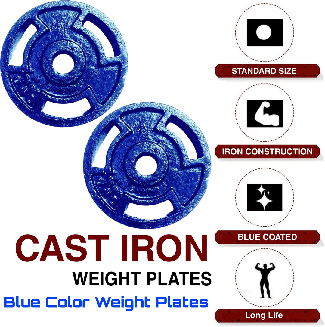 20 KG Exercise Set  |  home gym kit cast iron  | Home Gym combo CAST iron Plates