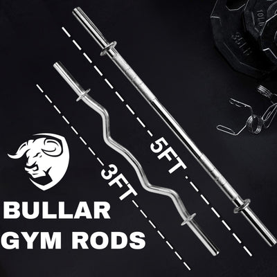30 KG Home Gym Combo Iron Plates  | Home Gym Kit with curl & plain dumbbell rods