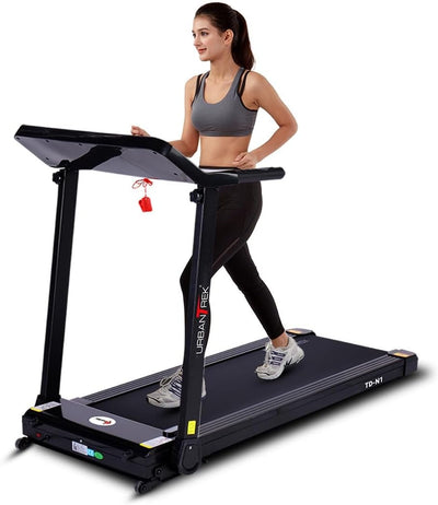 TD-N1(4HP Peak) Motorized Treadmill for Home |Max Speed 12km/hr | Max User Weight 90kg |12 Pre-Set Workout |Compact Vertical Foldable |3 Year Motor & Lifetime Frame Warranty |Do it Yourself