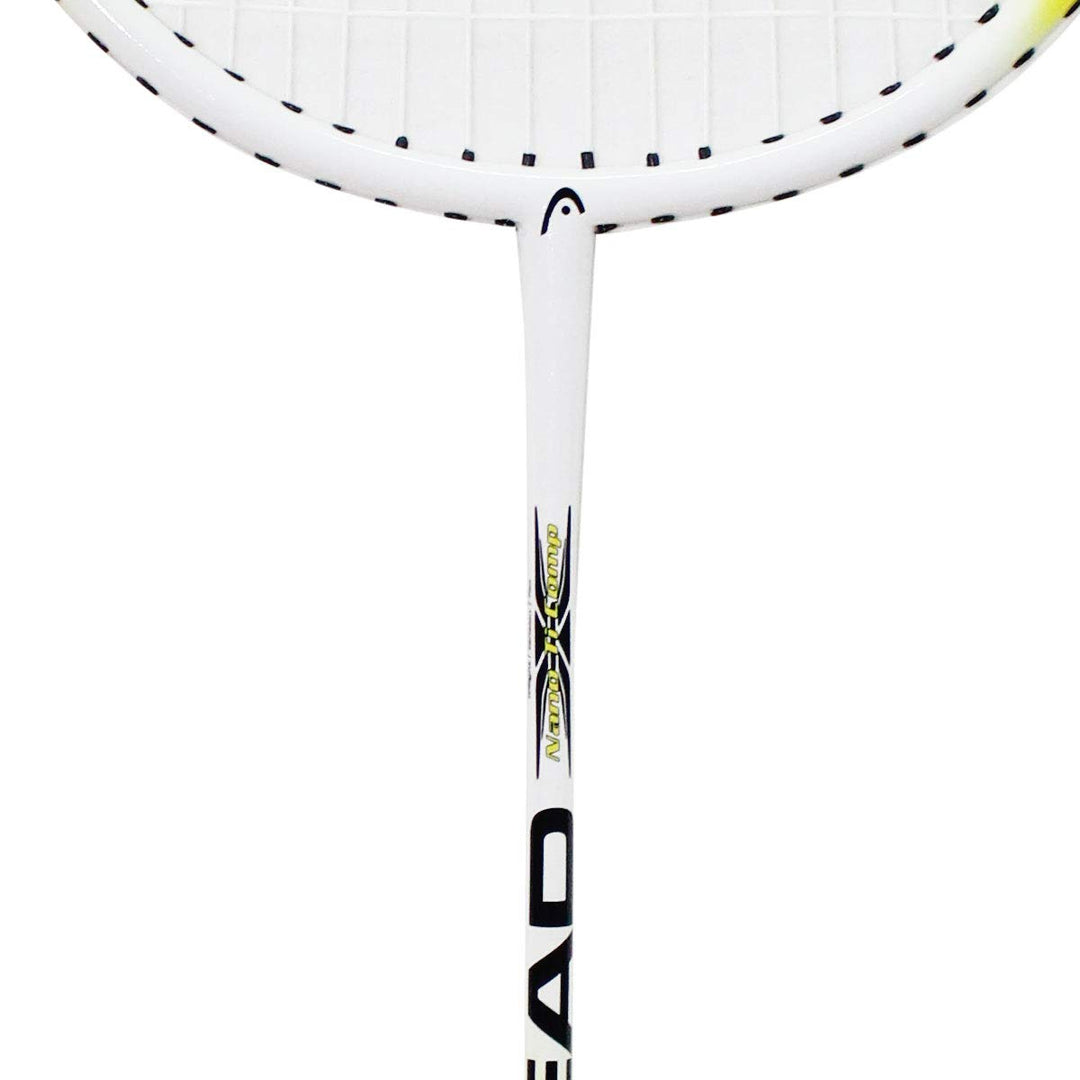 Nano Ti Comp Graphite Aluminium Badminton Racquet (Full Cover | Yellow White)