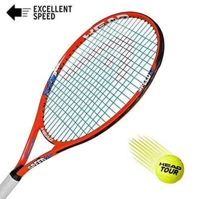 Speed Juniors Kid's 25 Tennis Racquet (240 g | Age 8-10) Frame: Aluminium | Multicolor