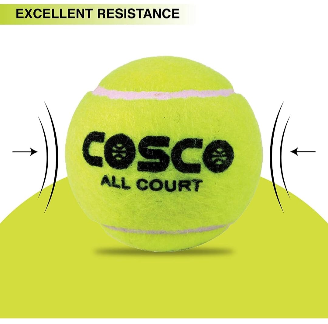 All Court Tennis Ball | Pack Of 3 | Yellow Light