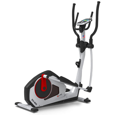 EH-800 Elliptical Cross Trainer Home Gym Workout Machine [Bottle Cage | Magnetic Brake System | LCD Display | Pulse Sensor | Antislip Pedal & Magnetic Resistance] for Cardio Training