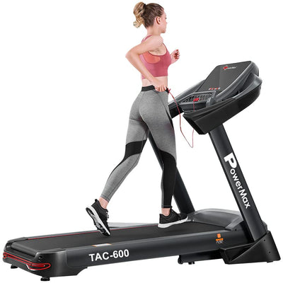 TAC-600 5.0HP AC Commercial Motorized Treadmill for Home | Gym Club | Fitness Training Use with Android & iOS App | 18 Level Auto Incline & Auto Lubrication for Cardio Workout