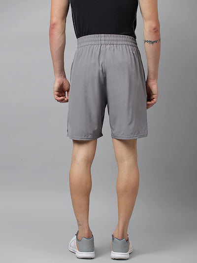 Men's Regular Fit Polyester Shorts (Grey)