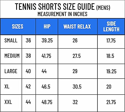 HPS-1101 Polyester Tennis Shorts Large | White
