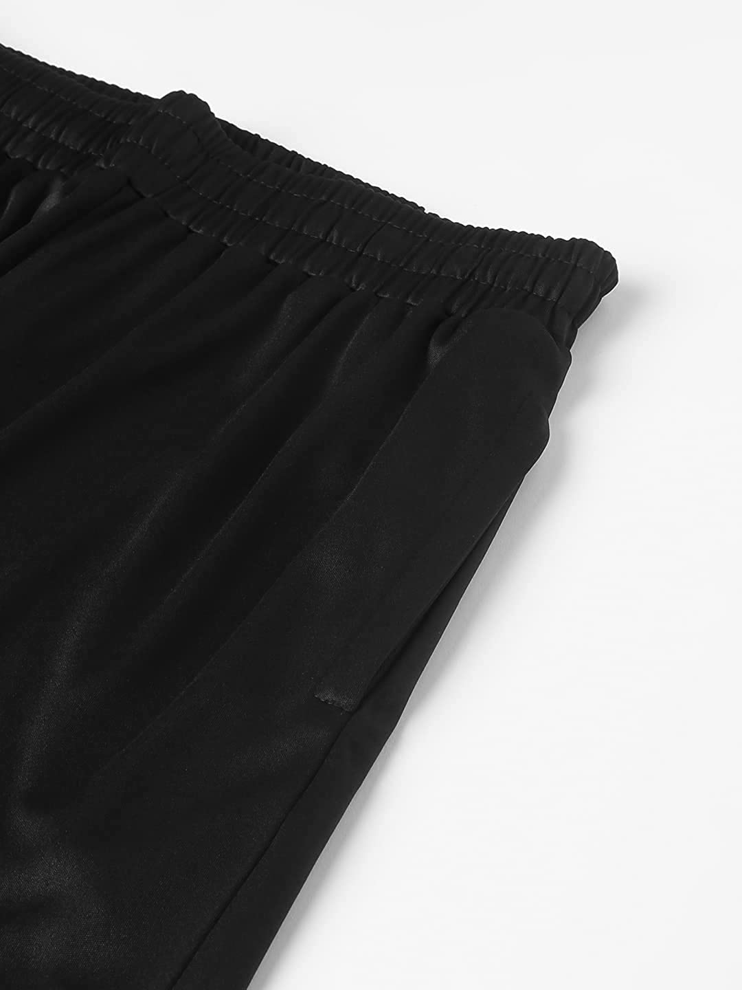 Men’s Regular Fit Polyester Shorts (Onyx Black)