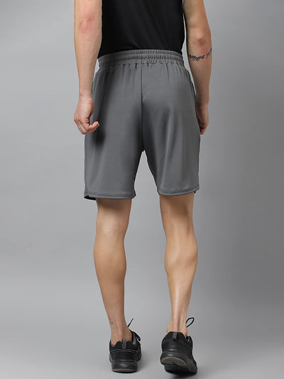 Men’s Regular Fit Polyester Shorts (Rhino Grey)