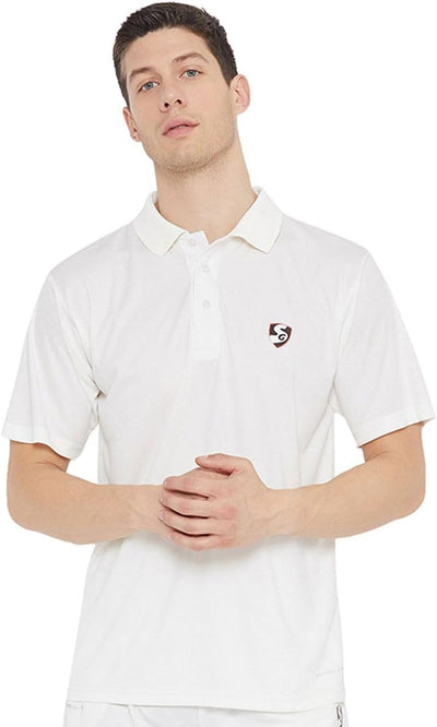 Club Half Sleeve Cricket Shirt (White)