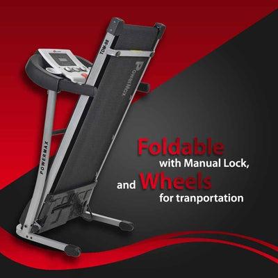 TDM-98 (3.5HP Peak) Motorized Treadmill for Home Use | 12 Pre-Set Max Pro Workout Session ?Max Speed 10/hr | Max User Weight 100 kg | Foldbable ?Free Installation Assistance | DIY (Do it Yourself)