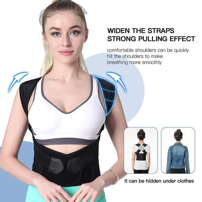 Posture Corrector for Men and Women |  Back Brace Posture Corrector |  Adjustable Back Posture Belt |  Back Straightener |  Back Brace Posture Corrector for Shoulder |  Back & Spine Paines Relief