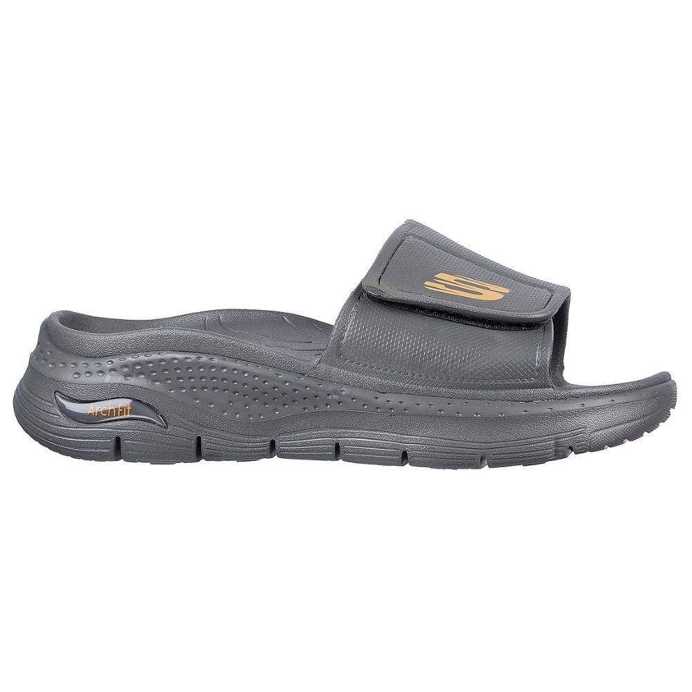 Men's Arch Fit Foamies Fee Slide (Charcoal)