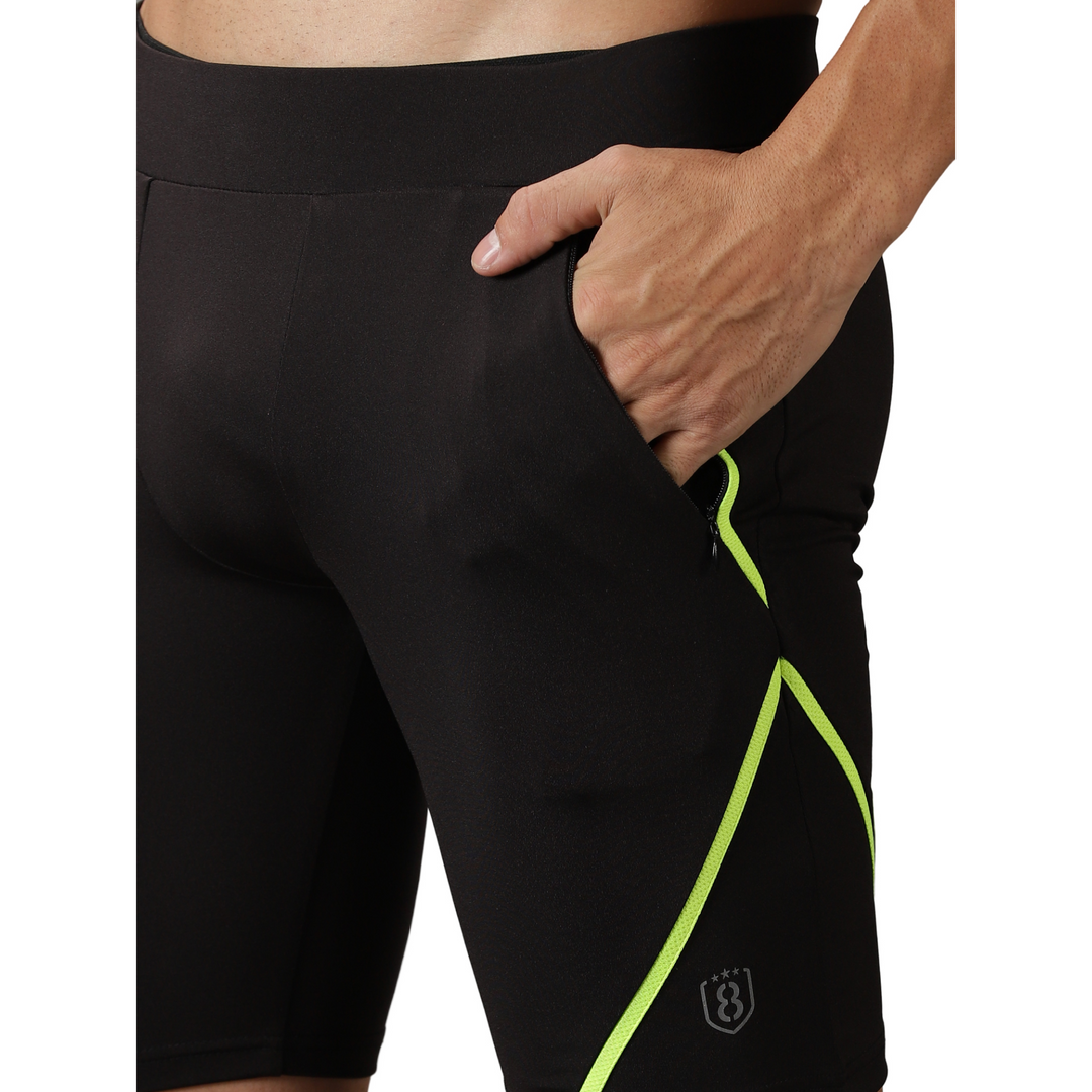 Men's Swim Shorts with Elasticated waist & Zipper pocket.