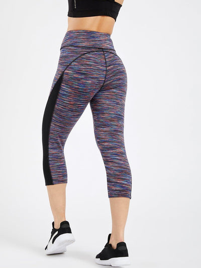 Essential Purple Spacedye Hardcore Capri Leggings