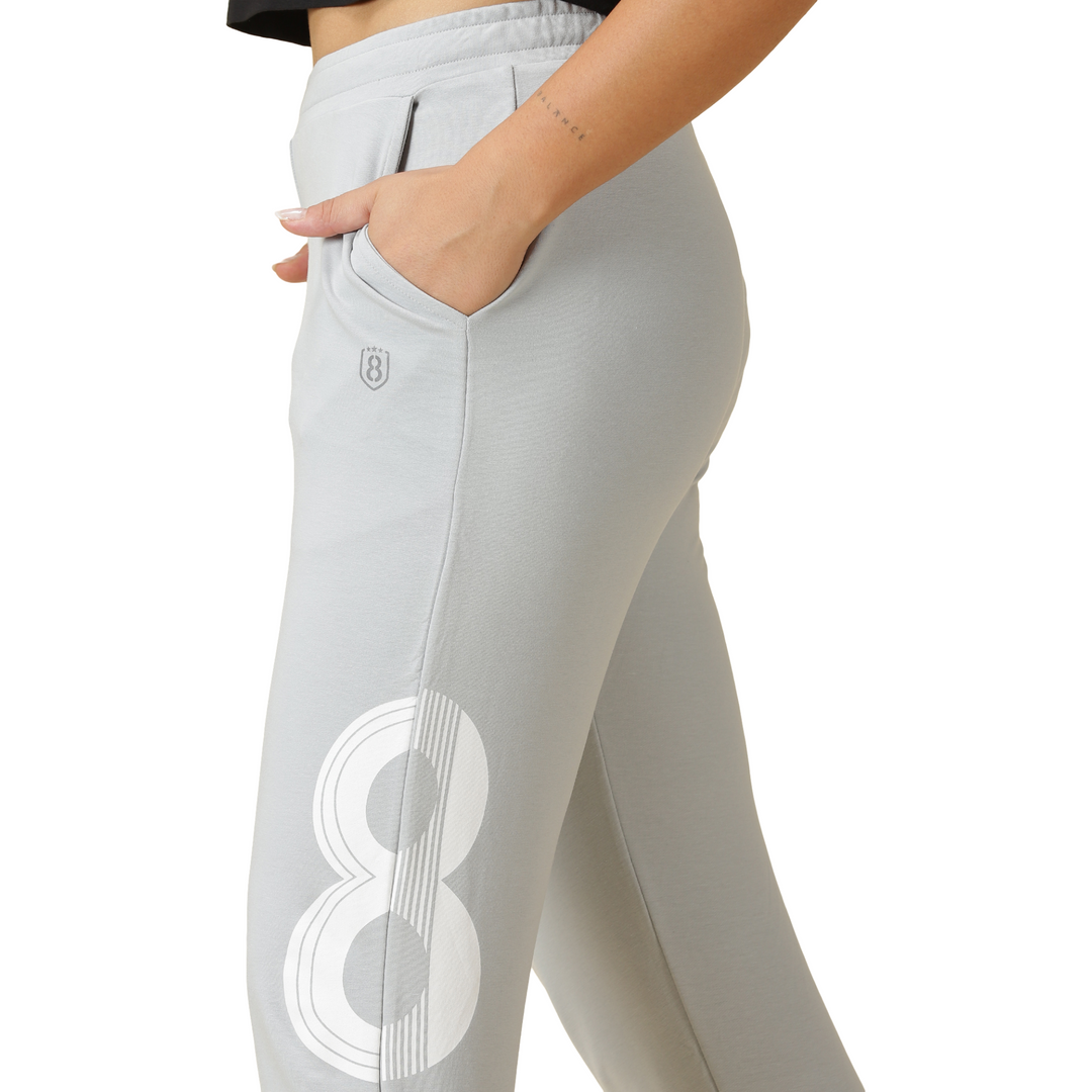 Women's Solid Training Track Pants with Drawstring waist & side Pockets