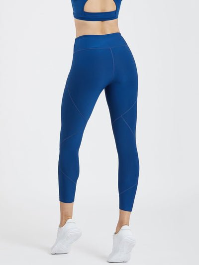 Creeluxe Graceful Denim Blue Ankle Length Leggings