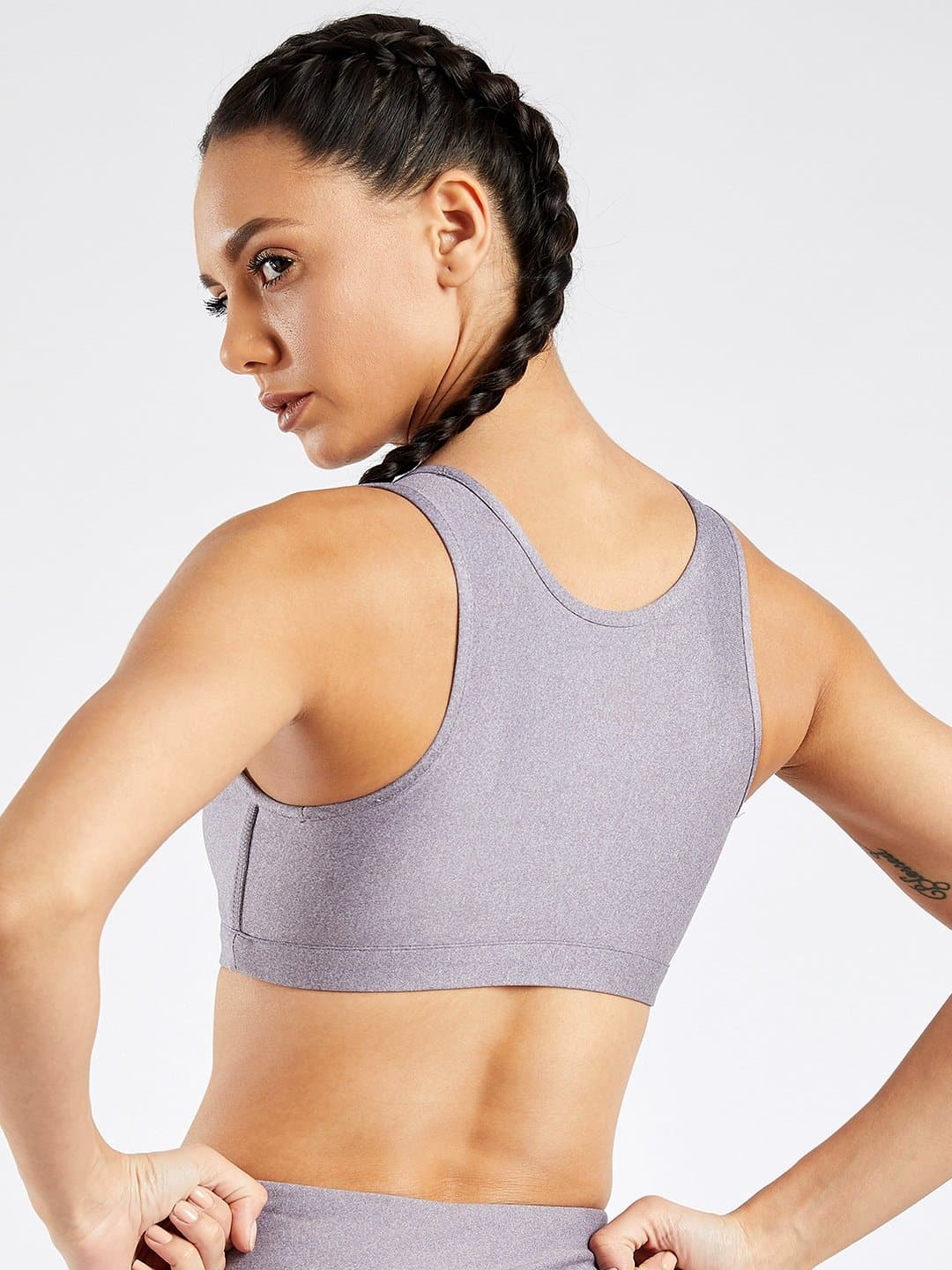 Maxtreme Pace Light Purple High Neck Sports Bra