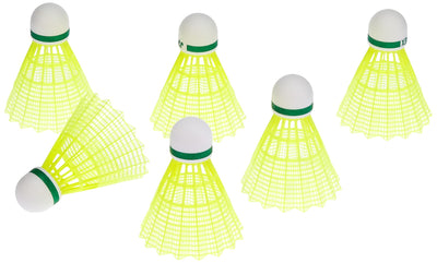 Mavis 200i Nylon Shuttle Cock | Pack of 6 (Yellow)