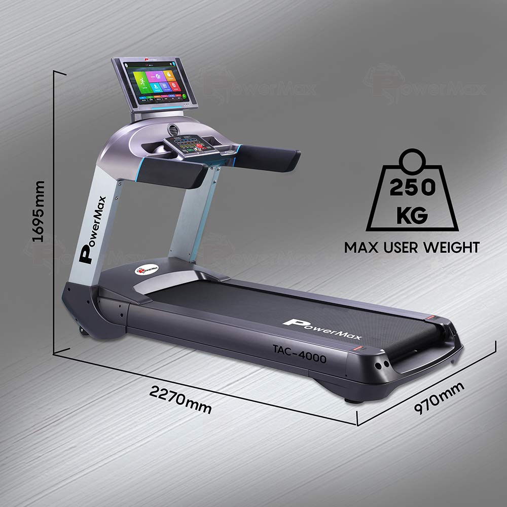 TAC-4000 4HP (6HP Peak) Motorized Treadmill with Free Installation Assistance | Commercial & Automatic Incline