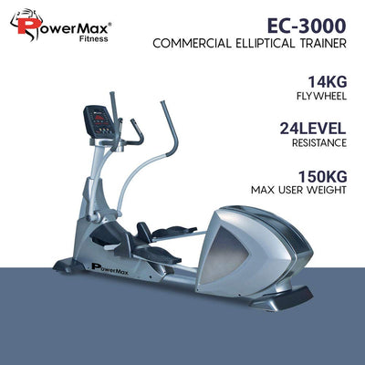 EC-3000 Elliptical Cross Trainer with 24 Level electromagnetic resistance