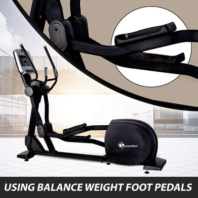 EC-1550 Commercial Elliptical Trainer with Anti-Bacterial Powder Coat Finish | Black
