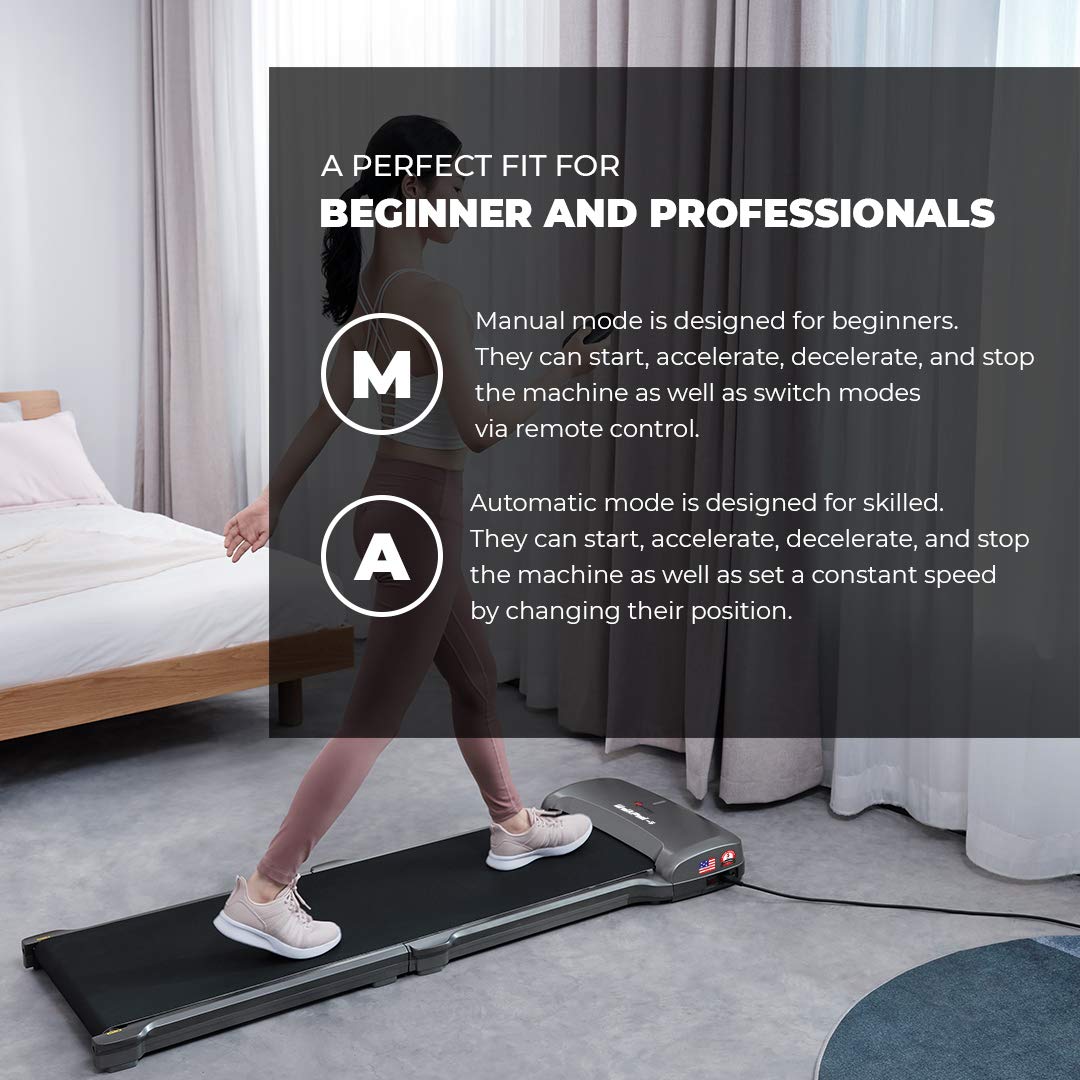 WalkPad 5 4HP Peak Ultra Thin Walking Treadmill Max User Upto 100kg wi KriyaFit