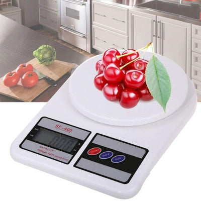 Digital Kitchen Weighing Scale 0.1 gm to 10 kg Portable Weighting Machine for Home Electronic Food Weight Machine LCD Black Display Measuring Cooking Vegetable Fruit Multipurpose food weighing machine weight machine (SF-400)