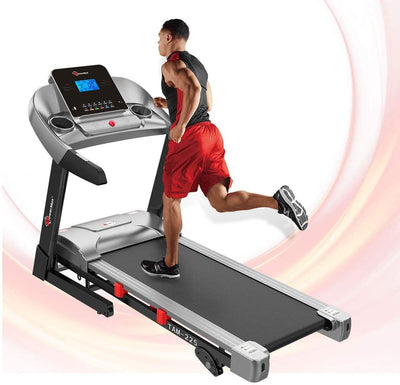 TAM-225 (4HP) Motorised Treadmill for Home [Speed:14kmph | Max User Weight:120kg | Foldable | 12 Workout Programs | MP3] Free Installation Assistance & Demo - 3 Year Motor Warranty