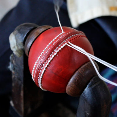 Leather Cricket Ball - Test Red