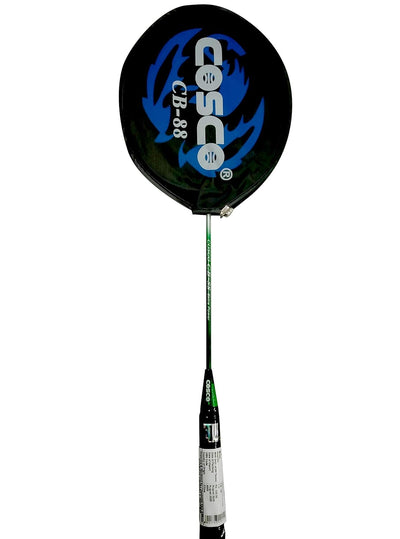 Aluminum Badminton Racquet (Cb 88 | Green And Silver | 0.0896 G)