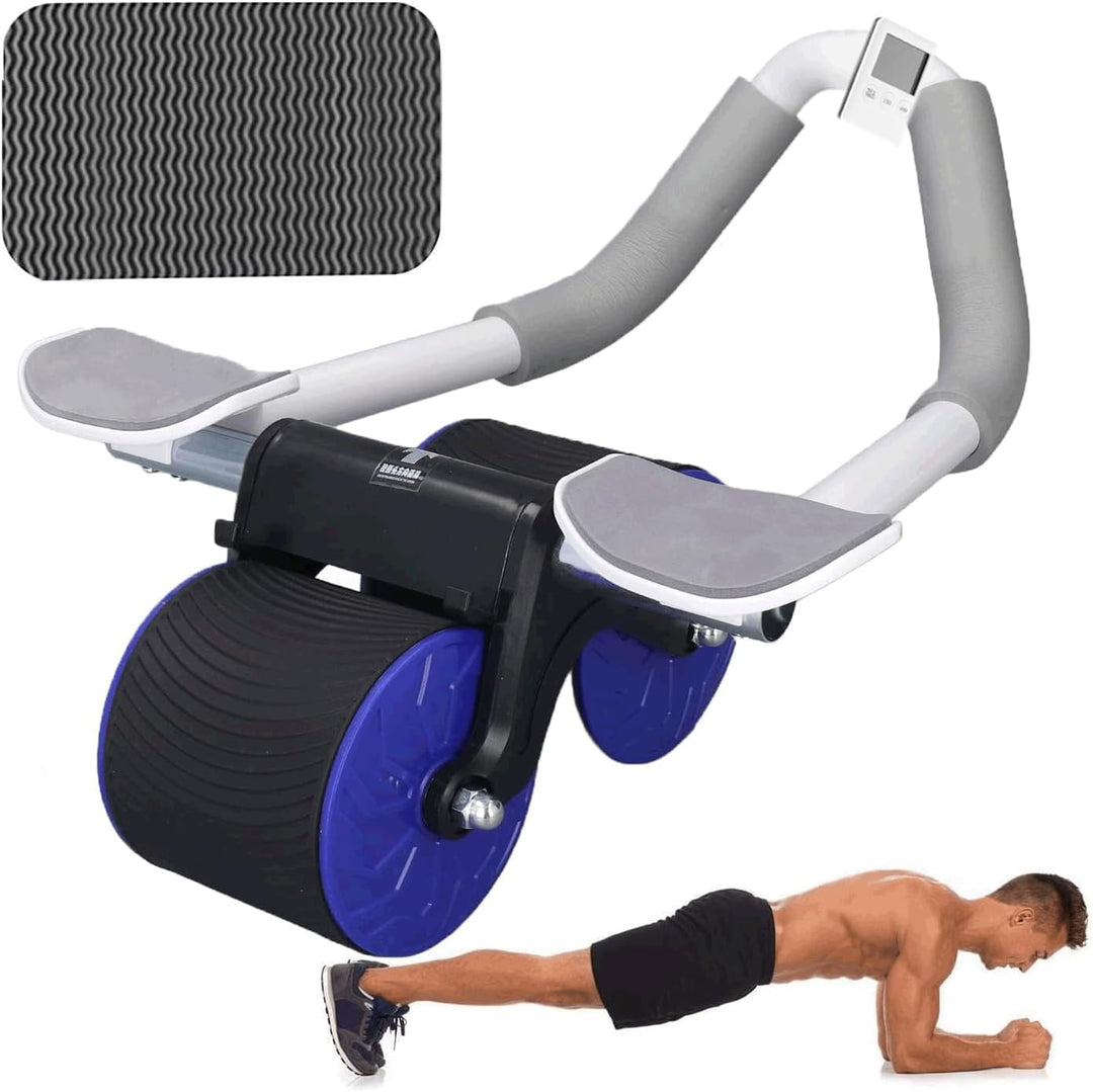 Plank Ab roller Wheel |  Automatic Rebound 2 In 1 For Abs Workout |  Abdominal Fitness Wheel for men women |  Dynamic Core Trainer Plank Exercise Wheel (Blue)