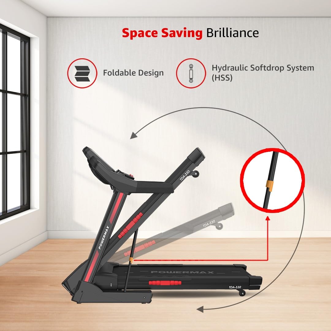 TDA 330 Series 3.0HP DC Motorised Electric Treadmill FREE INSTALL KriyaFit