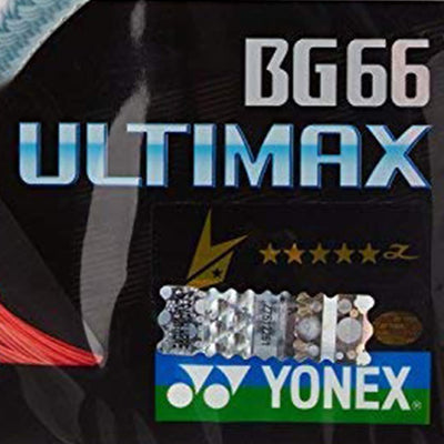 Ultimax BG 66 High-Polymer Nylon Badminton Strings (Black | 0.65mm)