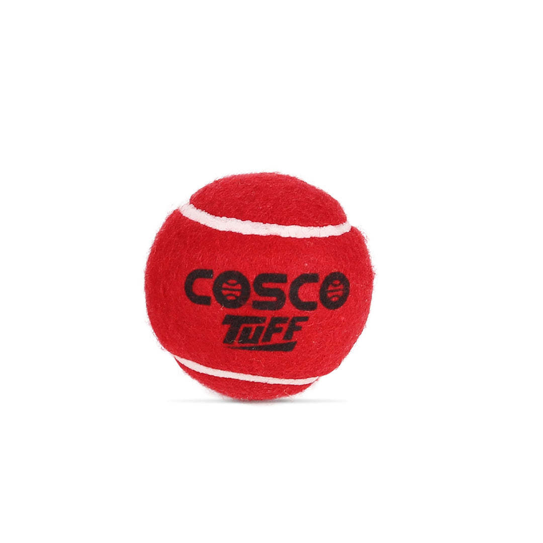 Cotton Tuff Cricket Tennis Ball (Pack of 6 | Red)