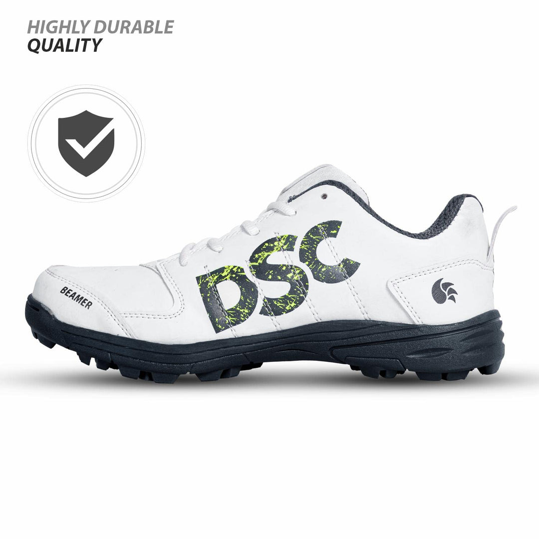 Beamer Cricket Shoe for Men & Boys (Light Weight | Economical | Durable |  Grey-White