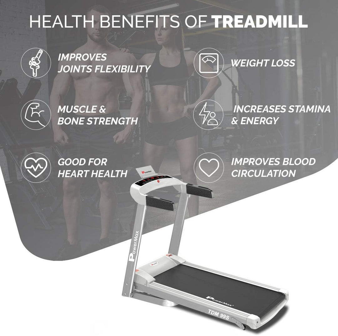 TDM-99S 1.5HP (3HP Peak) Motorized Treadmill with Free Installation Assistance | Home Use & Automatic Programs