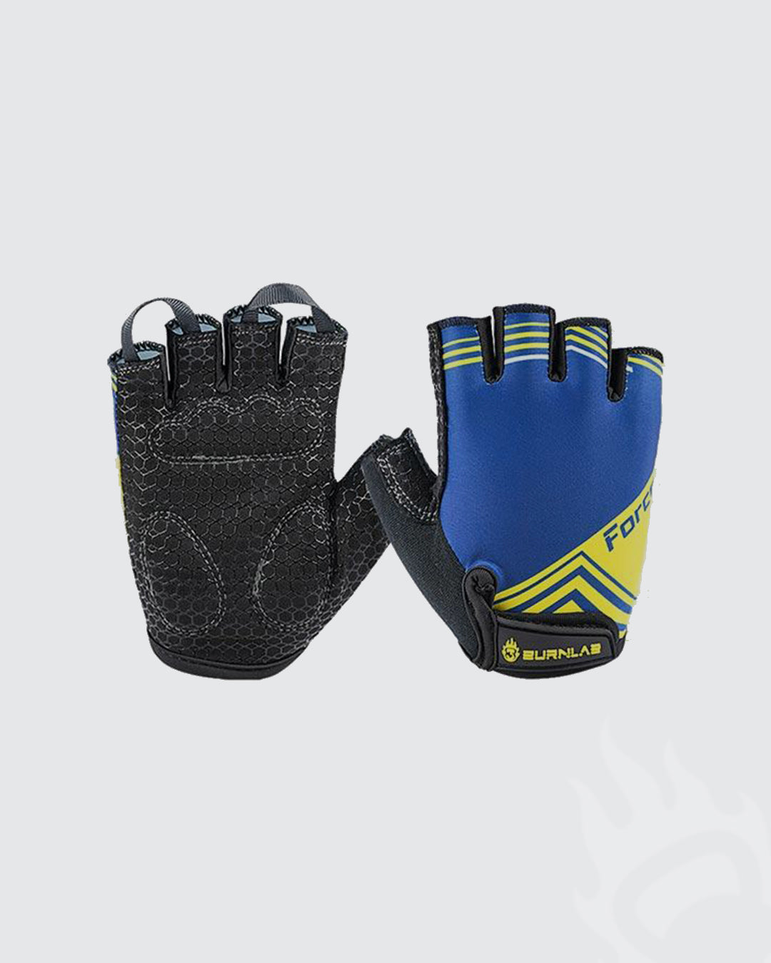 Flex & Force Sweat Wicking Gym Gloves With Grippy Padding - Men and Women - Burnlab.Co